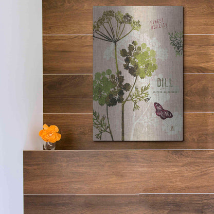 Luxe Metal Art 'Organic Dill' by Studio Mousseau, Metal Wall Art,12x16