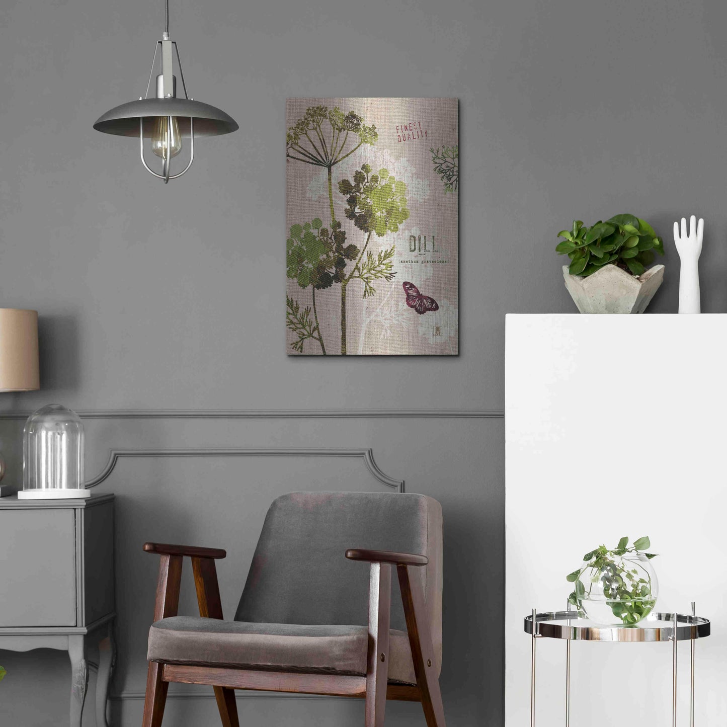 Luxe Metal Art 'Organic Dill' by Studio Mousseau, Metal Wall Art,16x24