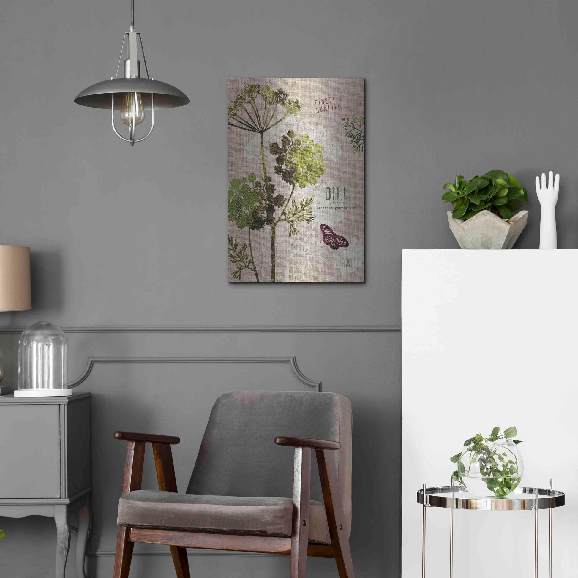 Luxe Metal Art 'Organic Dill' by Studio Mousseau, Metal Wall Art,16x24