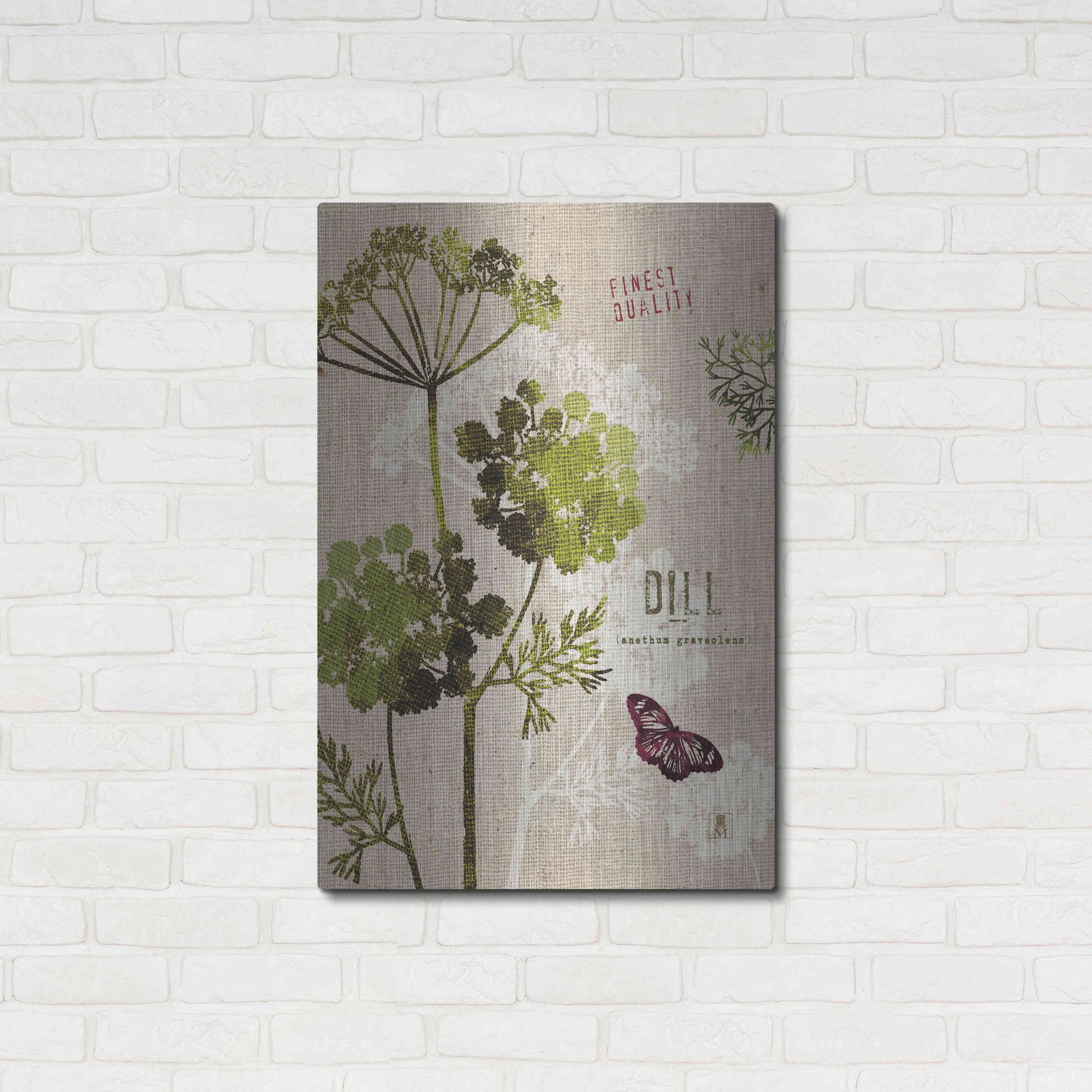 Luxe Metal Art 'Organic Dill' by Studio Mousseau, Metal Wall Art,24x36