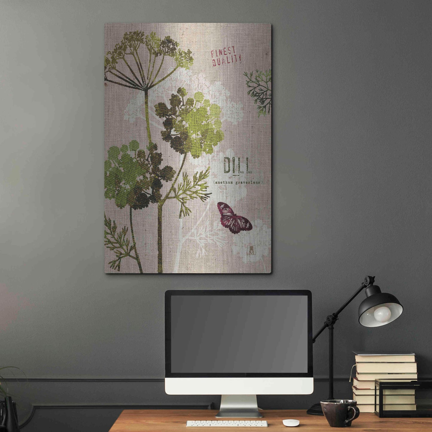 Luxe Metal Art 'Organic Dill' by Studio Mousseau, Metal Wall Art,24x36