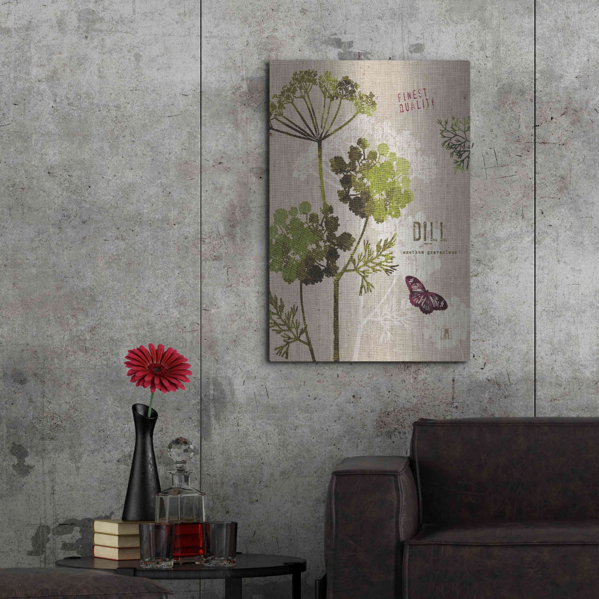 Luxe Metal Art 'Organic Dill' by Studio Mousseau, Metal Wall Art,24x36