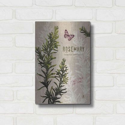 Luxe Metal Art 'Organic Rosemary' by Studio Mousseau, Metal Wall Art,12x16