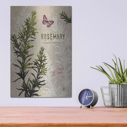 Luxe Metal Art 'Organic Rosemary' by Studio Mousseau, Metal Wall Art,12x16