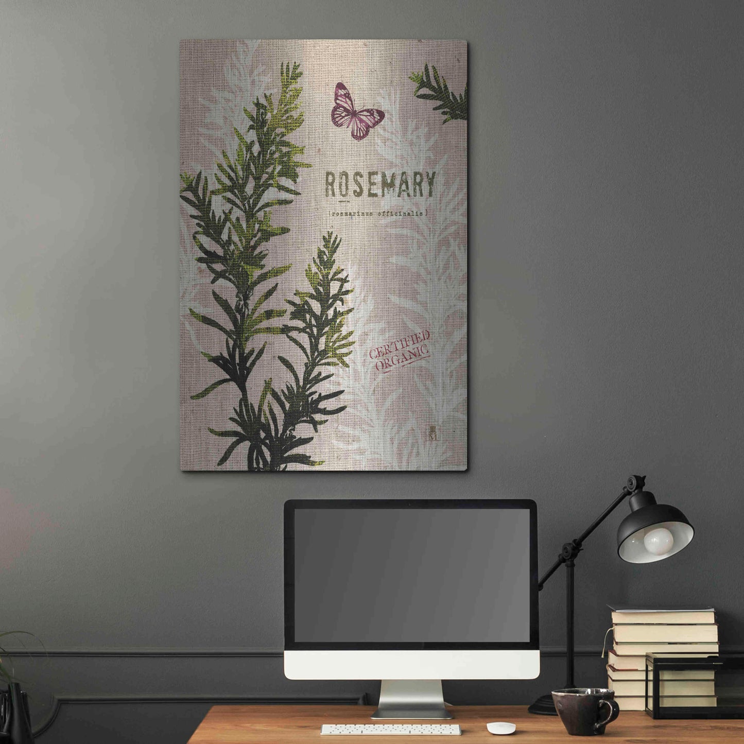 Luxe Metal Art 'Organic Rosemary' by Studio Mousseau, Metal Wall Art,24x36