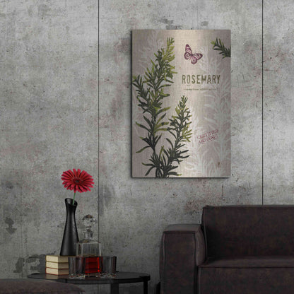 Luxe Metal Art 'Organic Rosemary' by Studio Mousseau, Metal Wall Art,24x36