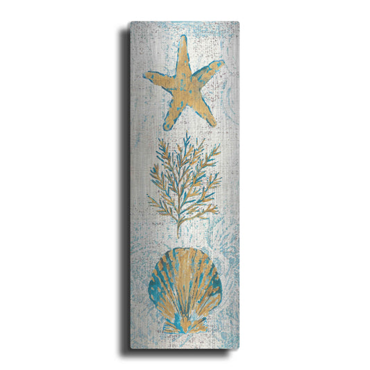 Luxe Metal Art 'Coastal Beauty Panel II' by Studio Mousseau, Metal Wall Art