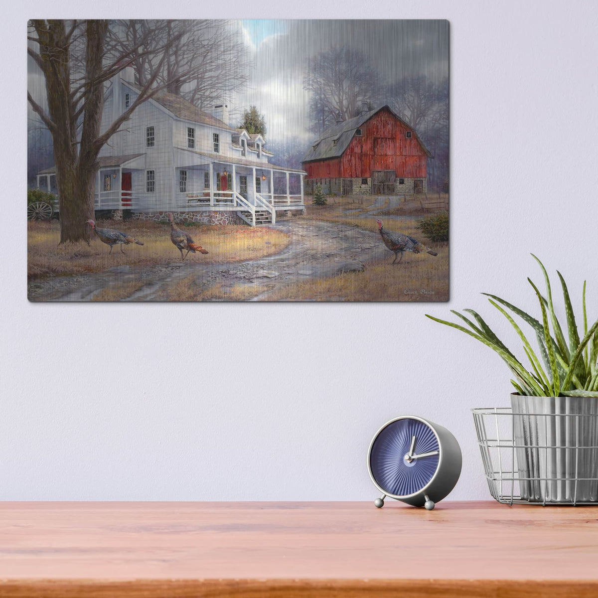 'The Way It Used To Be' by Chuck Pinson – Metal Wall Art, 16x12 room view
