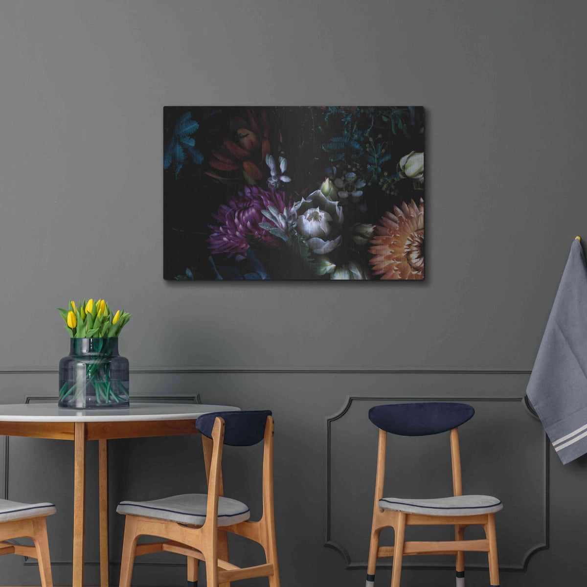 'Paper Daisies and Blushing Brides' by Elise Catterall – Metal Wall Art, 36x24 room view