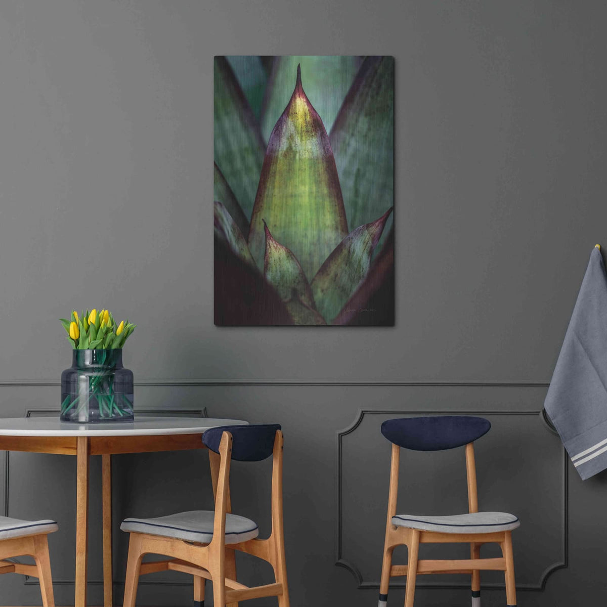 'Succulent Detail II' by Elise Catterall – Metal Wall Art, 24x36 room view