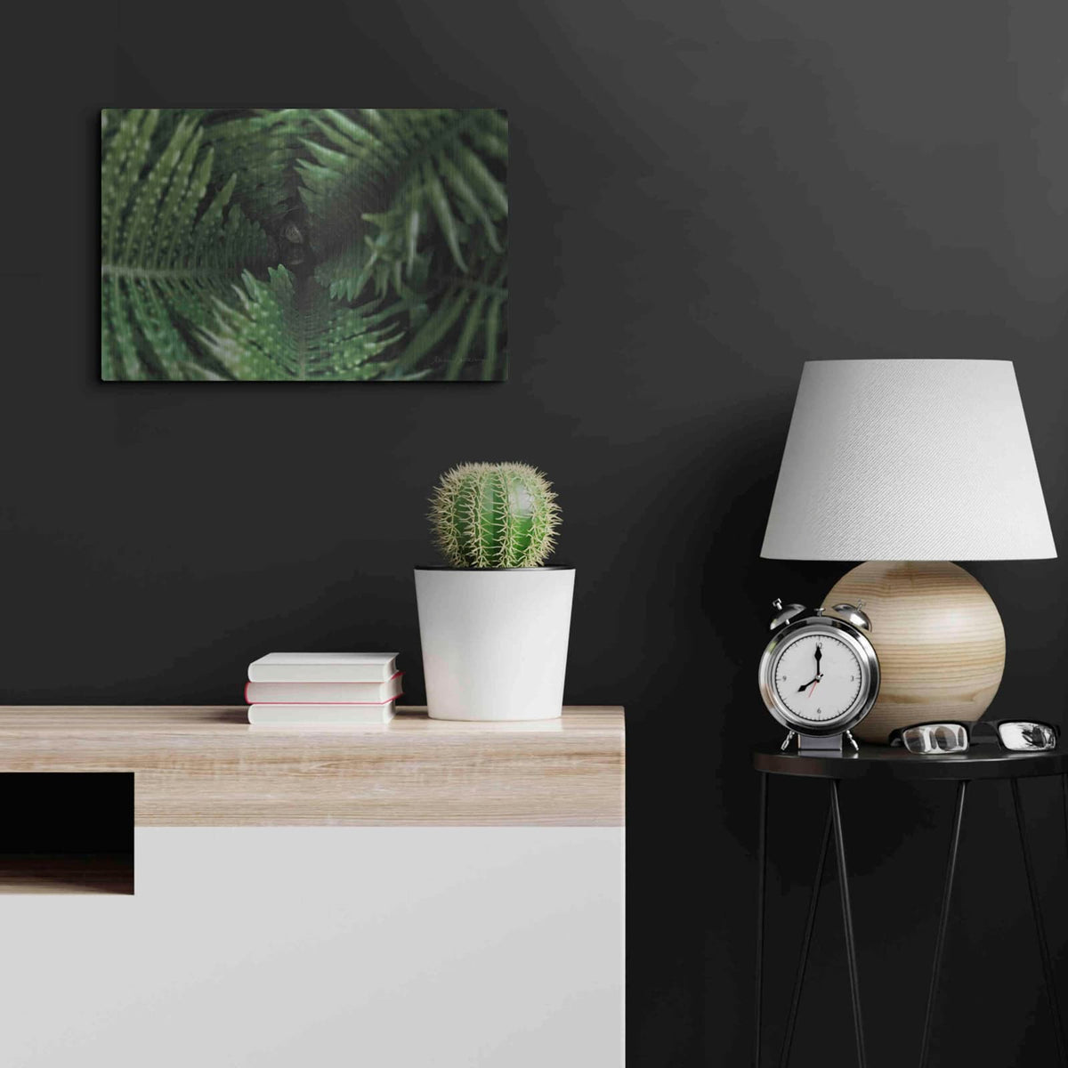 'Fern Detail' by Elise Catterall – Metal Wall Art, 24x16 room view