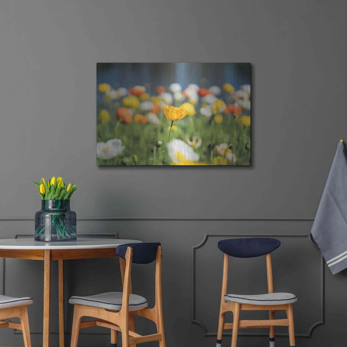 'Poppy Field' by Elise Catterall – Metal Wall Art, 36x24 room view