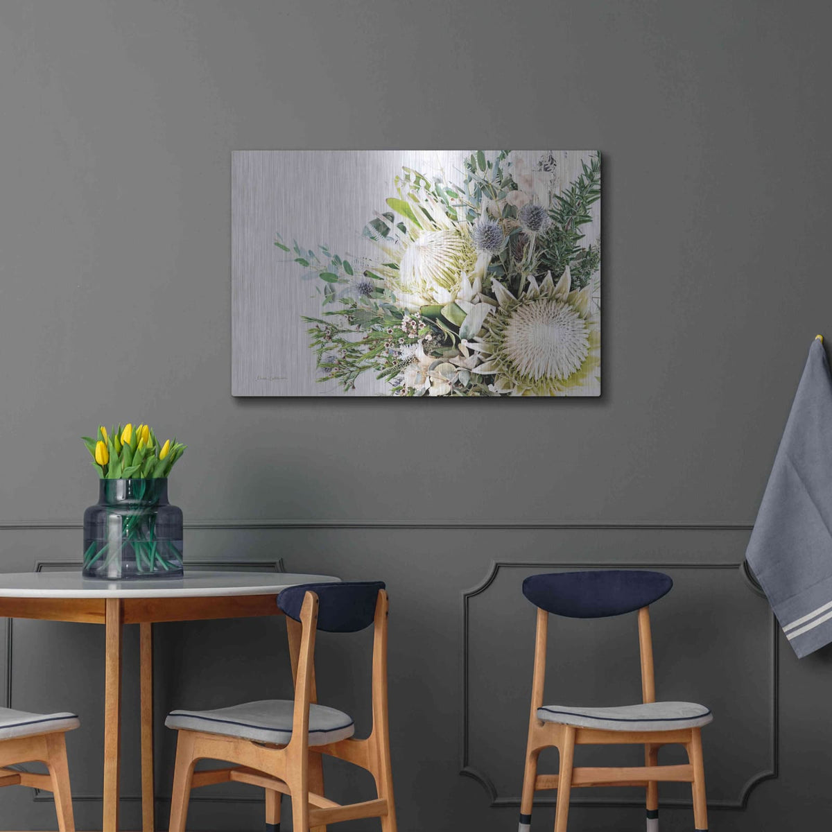 'Protea Bouquet I' by Elise Catterall – Metal Wall Art, 36x24 room view