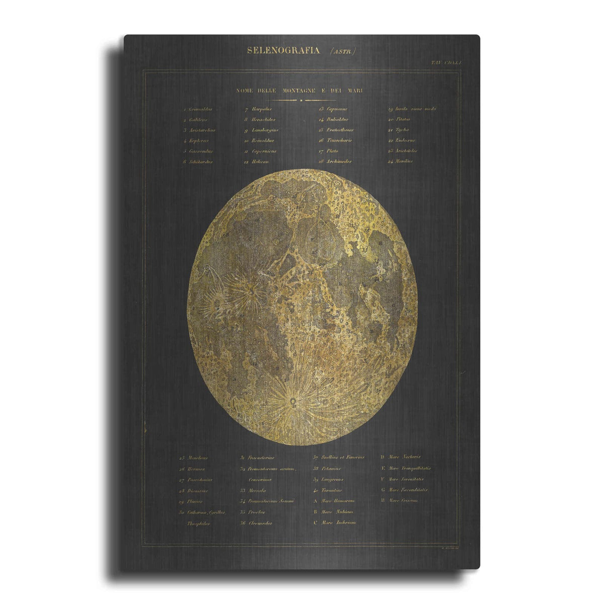 'Astronomical Chart I' by Wild Apple Portfolio – Metal Wall Art