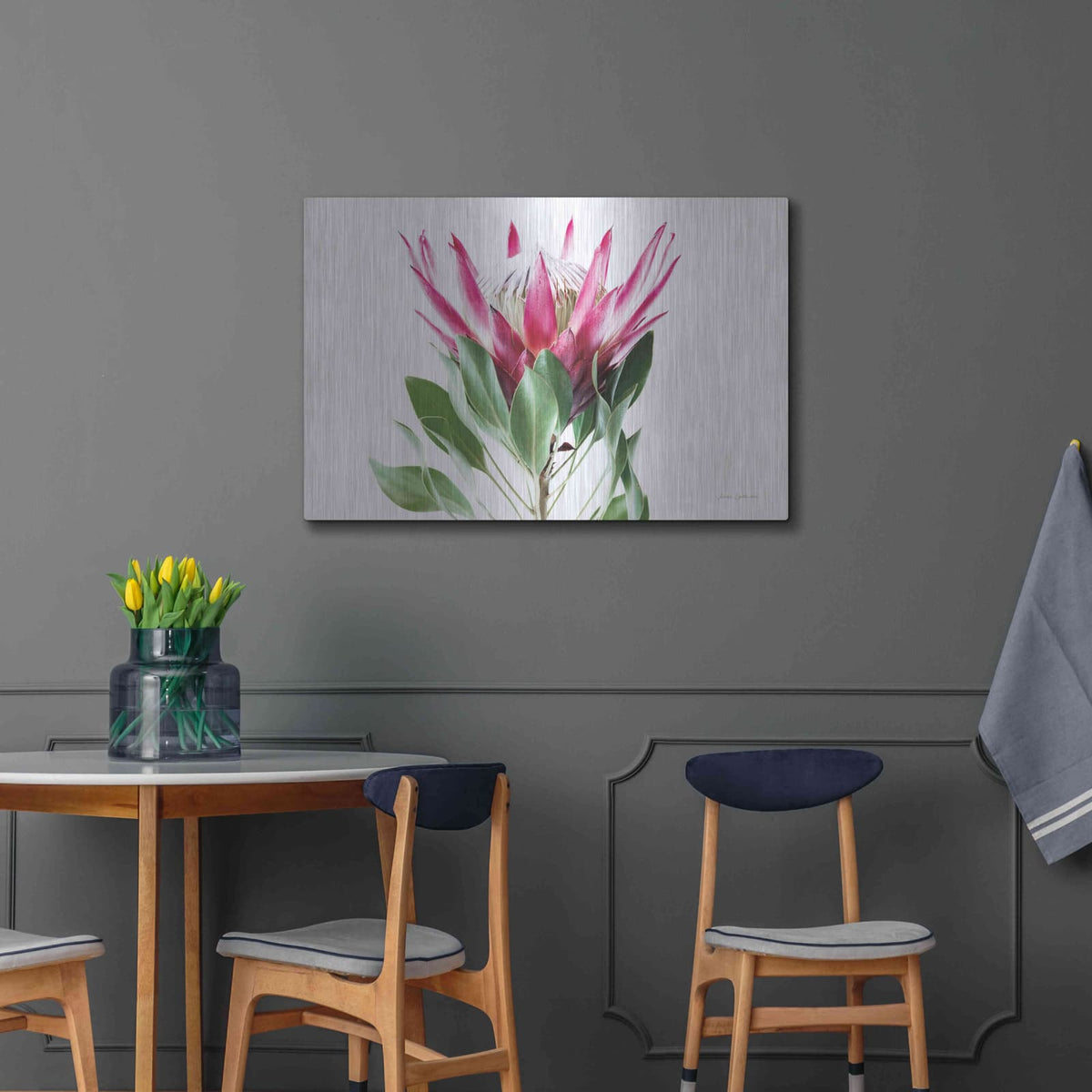 'Bold Protea I' by Elise Catterall – Metal Wall Art, 36x24 room view