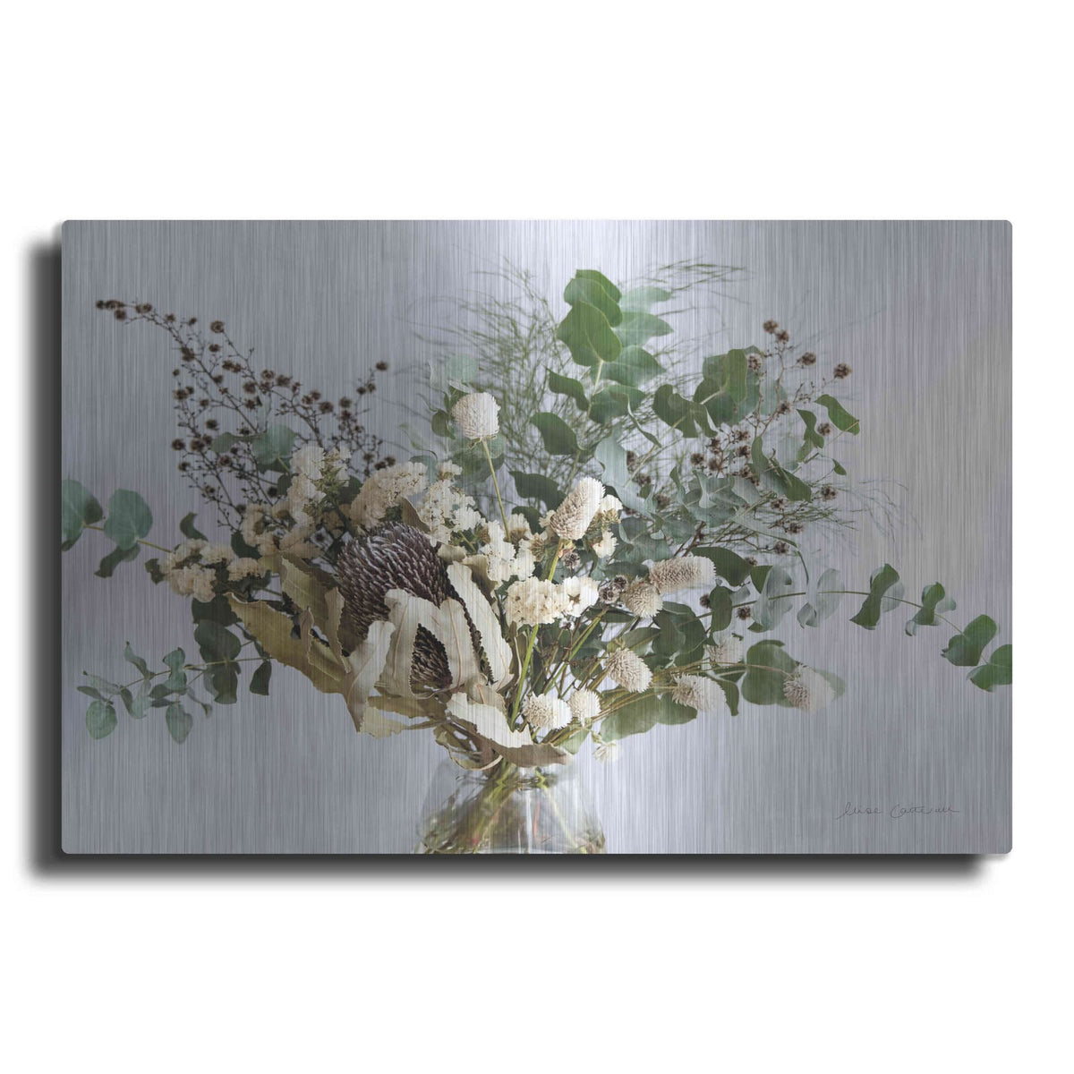 'Eucalyptus Arrangement' by Elise Catterall – Metal Wall Art