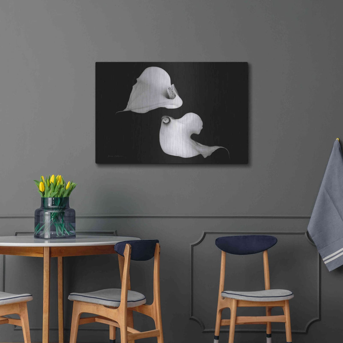 'Elegant Calla IV' by Elise Catterall – Metal Wall Art, 36x24 room view