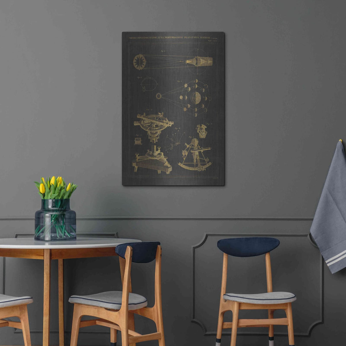 'Astronomical Chart II' by Wild Apple Portfolio – Metal Wall Art, 24x36 room view
