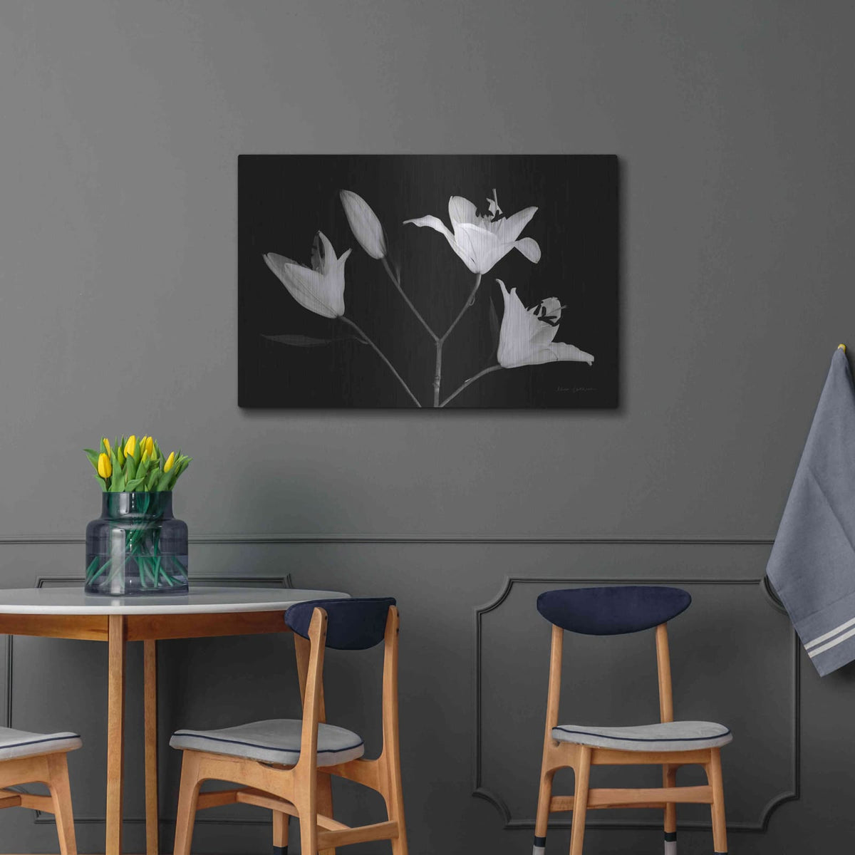 'Spray of Lilies' by Elise Catterall – Metal Wall Art, 36x24 room view