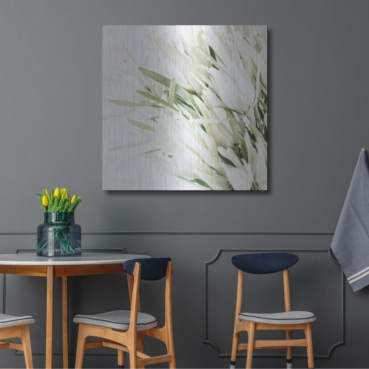 'Leucadendron Oasis Crop' by Elise Catterall – Metal Wall Art, 36x36 room view