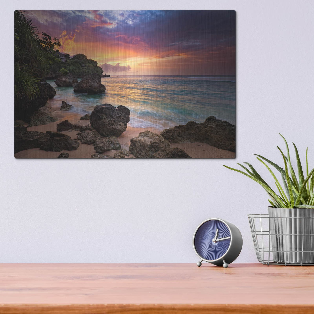 'Bali Vibes' by Jesse Estes – Metal Wall Art, 16x12 room view