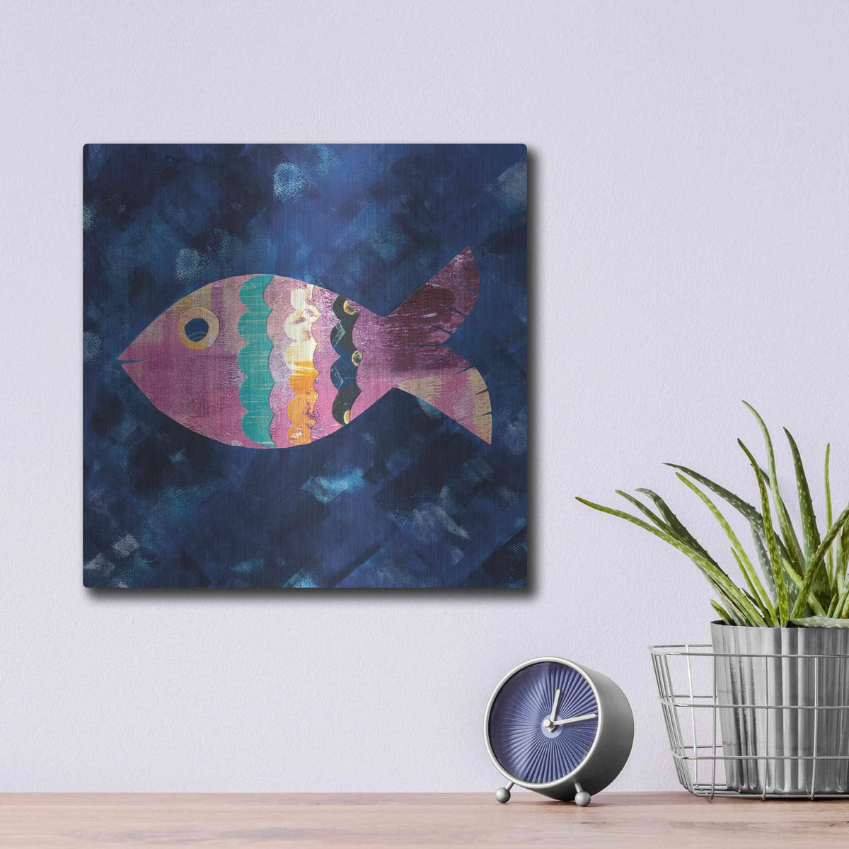 'Boho Reef III' by Wild Apple Portfolio – Metal Wall Art, 12x12 room view