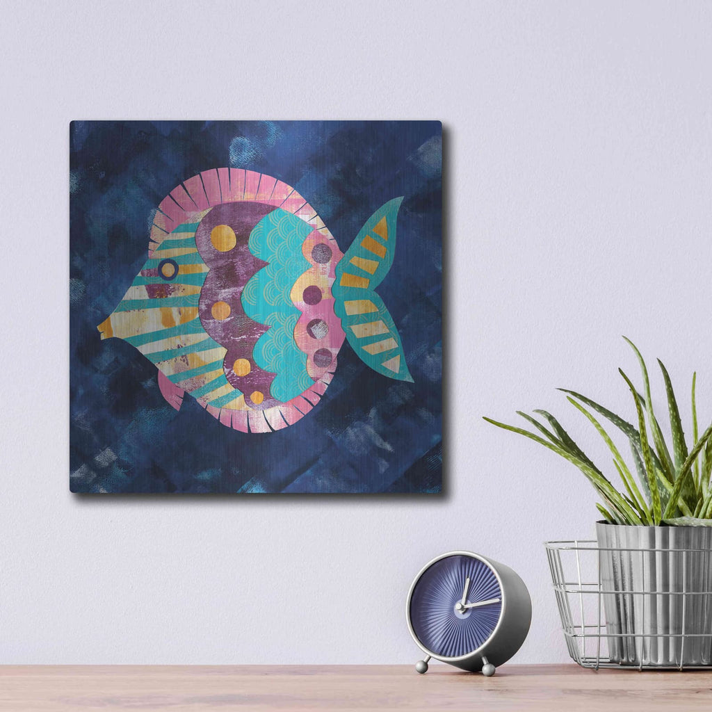 'Boho Reef IV' by Wild Apple Portfolio – Metal Wall Art, 12x12 room view