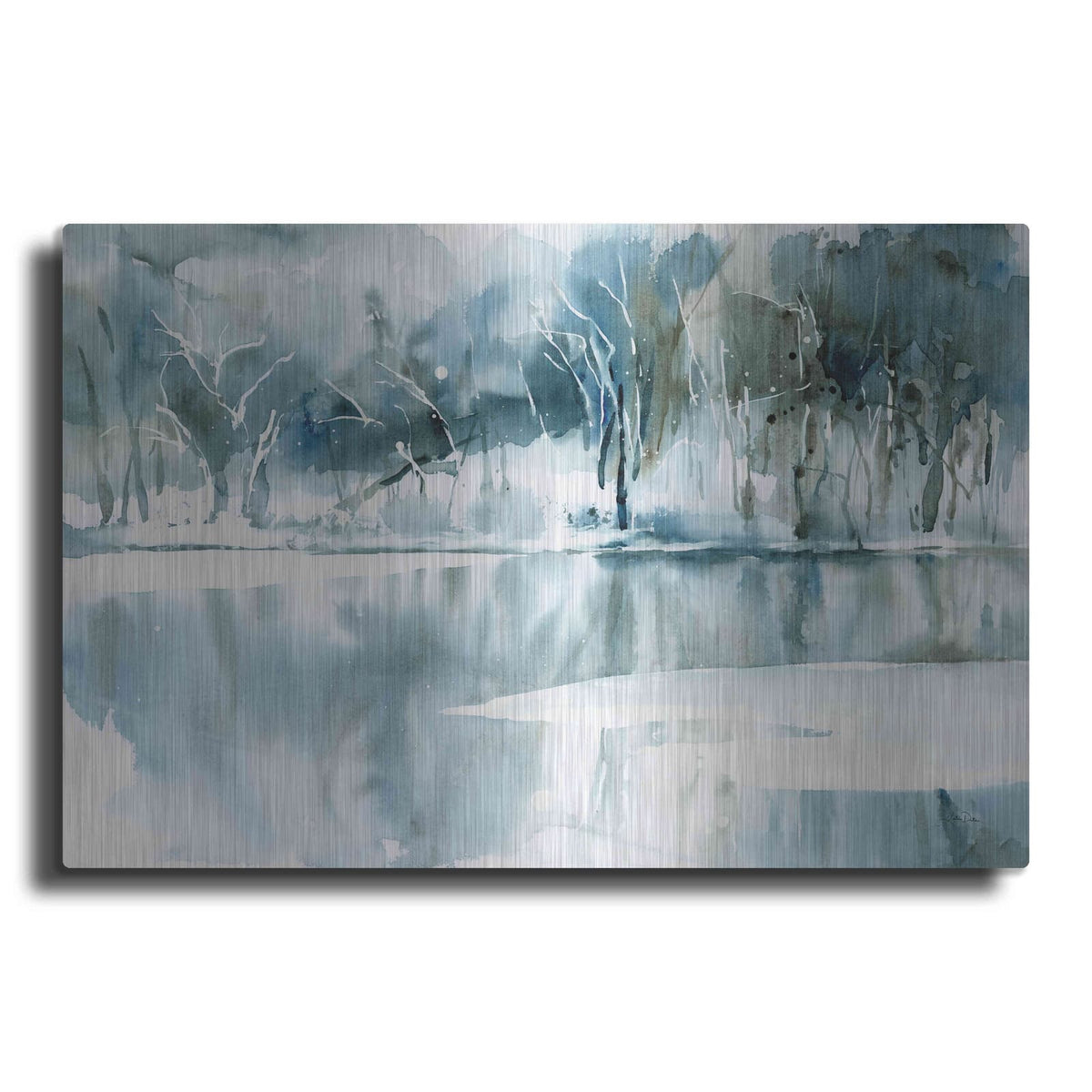 'Blue Reflections' by Katrina Pete – Metal Wall Art