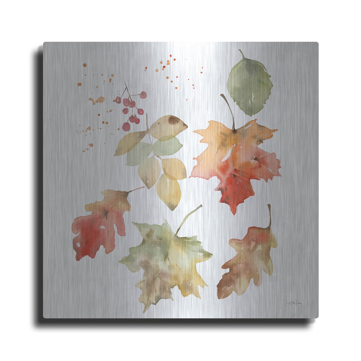 'Falling Leaves II' by Katrina Pete – Metal Wall Art