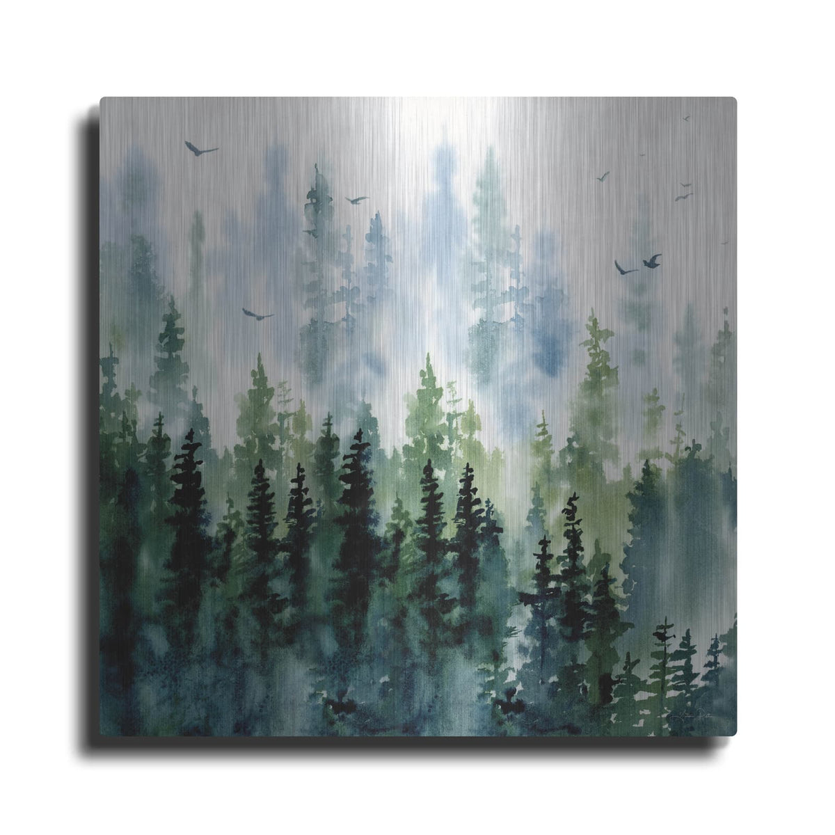 'Evening Treeline Sq' by Katrina Pete – Metal Wall Art
