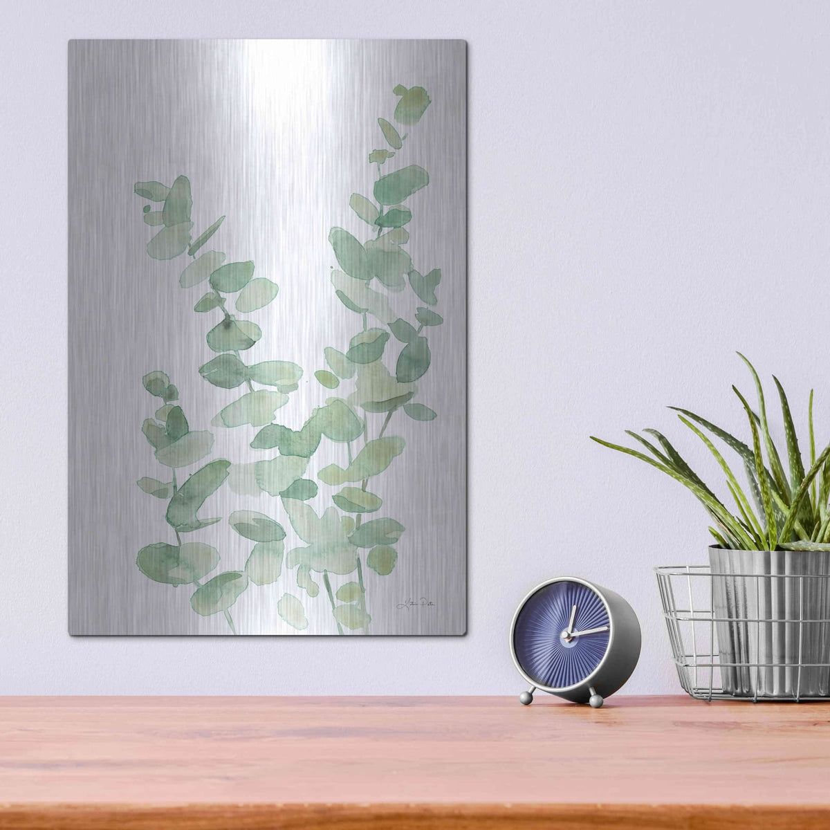'Eucalyptus II' by Katrina Pete – Metal Wall Art, 12x16 room view