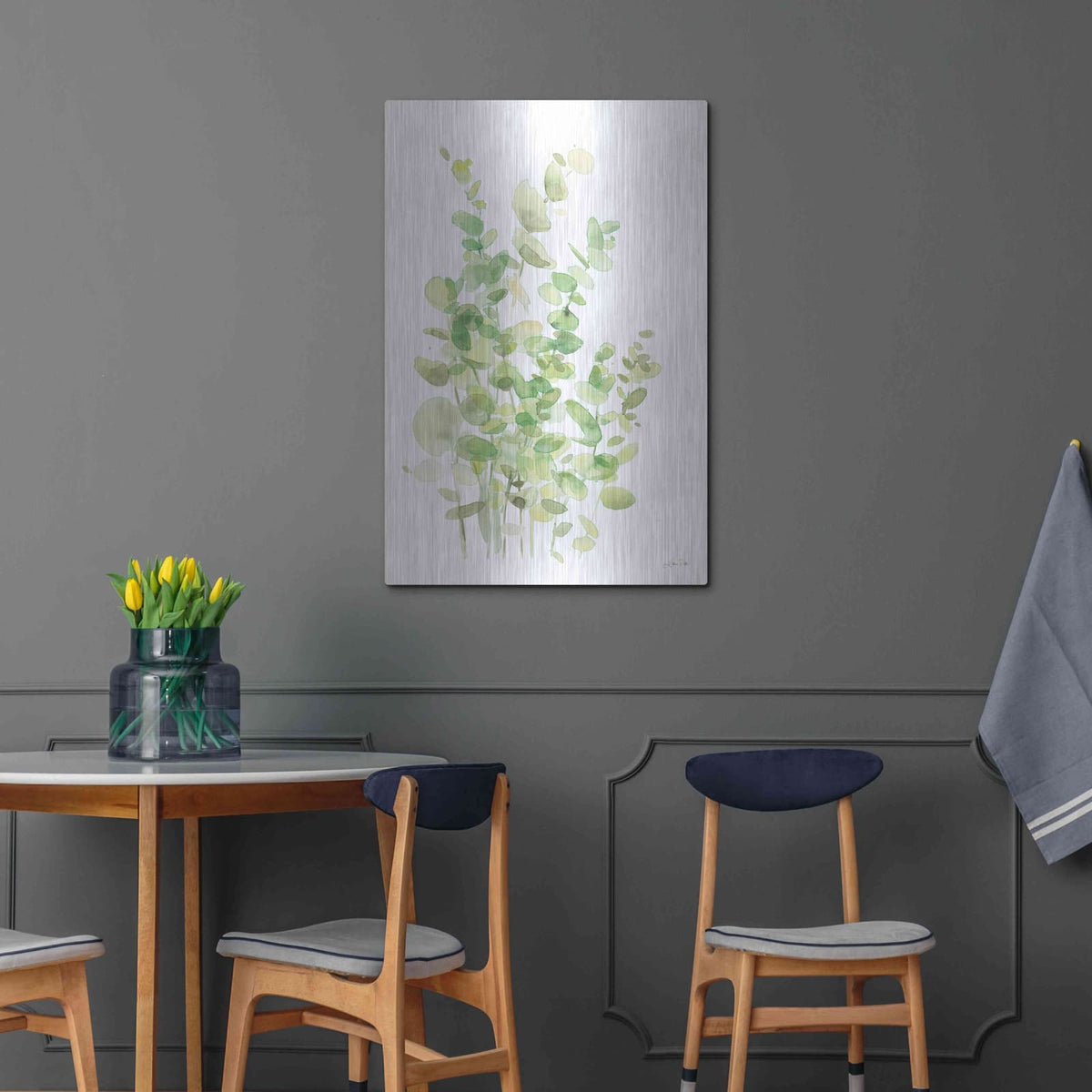 'Eucalyptus III' by Katrina Pete – Metal Wall Art, 24x36 room view