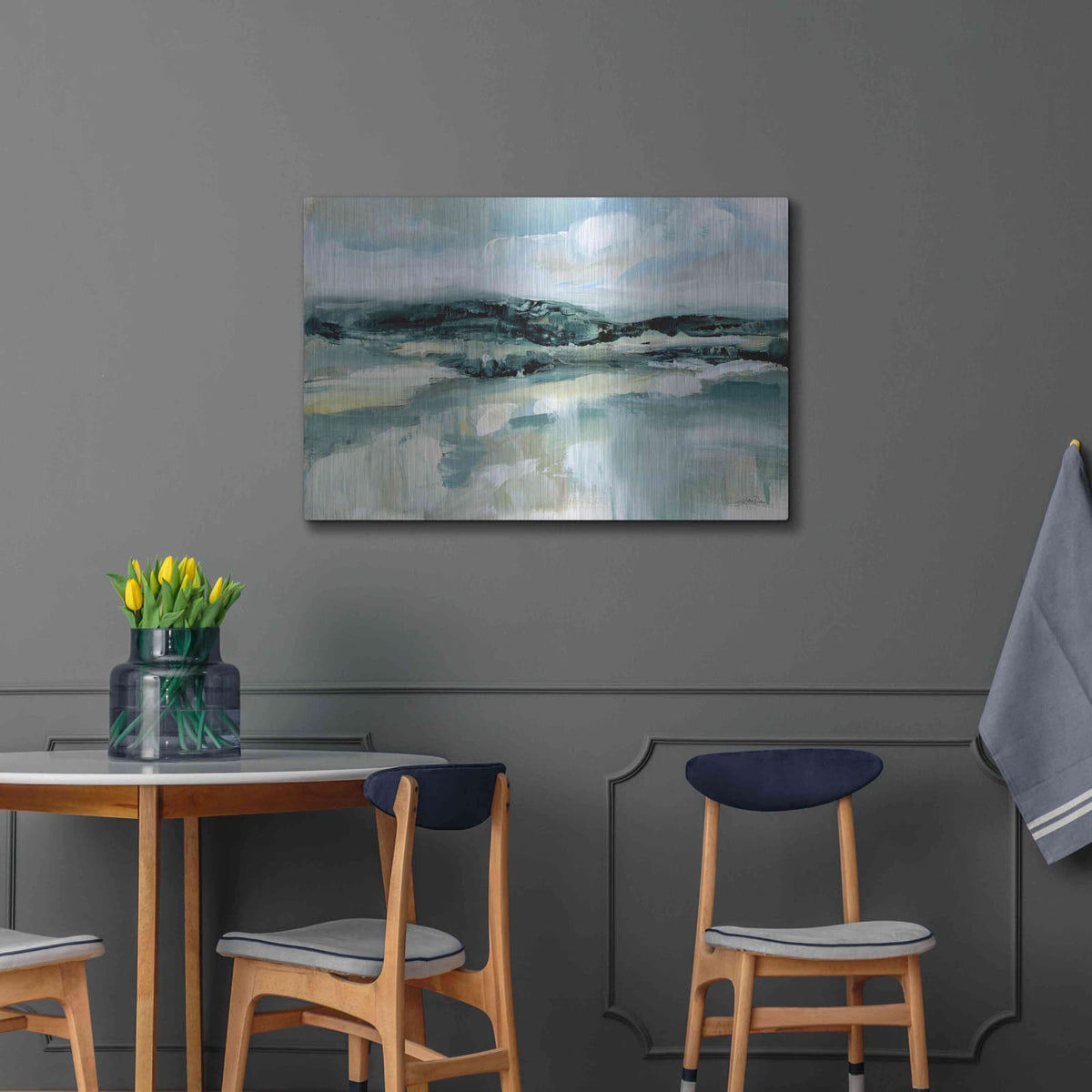 'Clouds at Hilltop' by Katrina Pete – Metal Wall Art, 36x24 room view