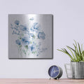 'Secret Garden Bouquet II Blue Light' by Katrina Pete – Metal Wall Art, 12x12 room view