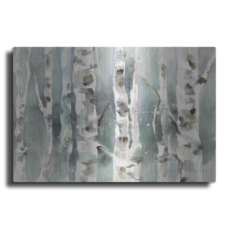 'Winter Birches' by Katrina Pete – Metal Wall Art
