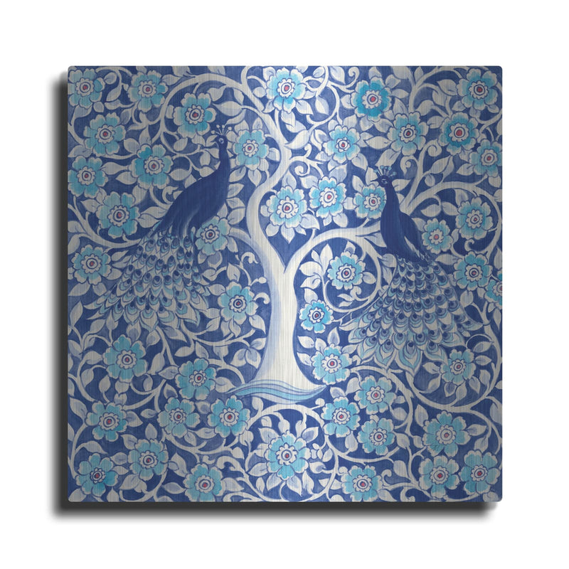 'Peacock Garden VII' by Miranda Thomas – Metal Wall Art