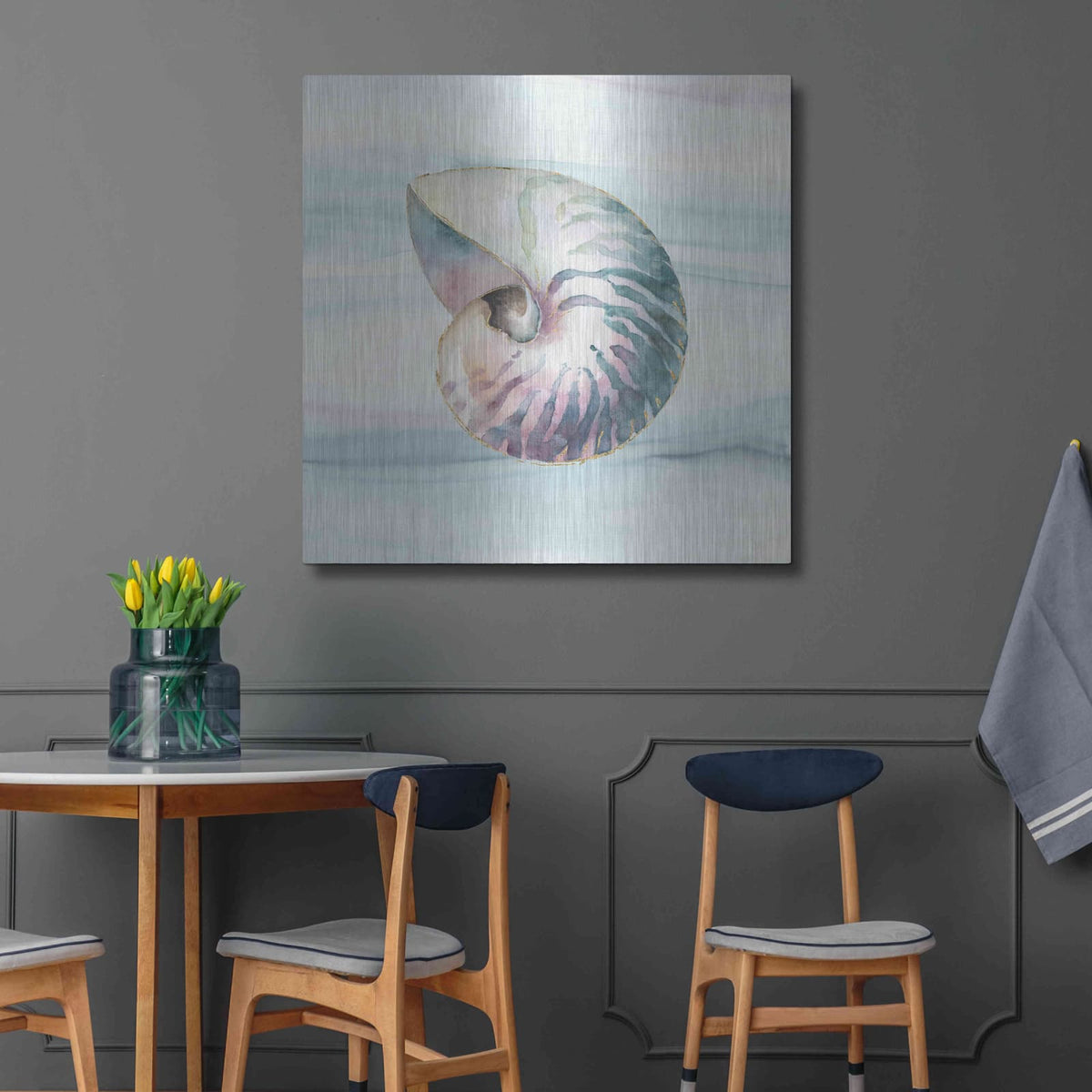'Ocean Dream V' by Lisa Audit – Metal Wall Art, 36x36 room view