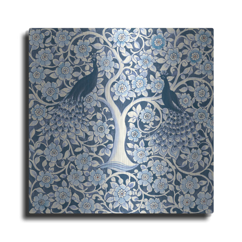 'Peacock Garden VII v2' by Miranda Thomas – Metal Wall Art