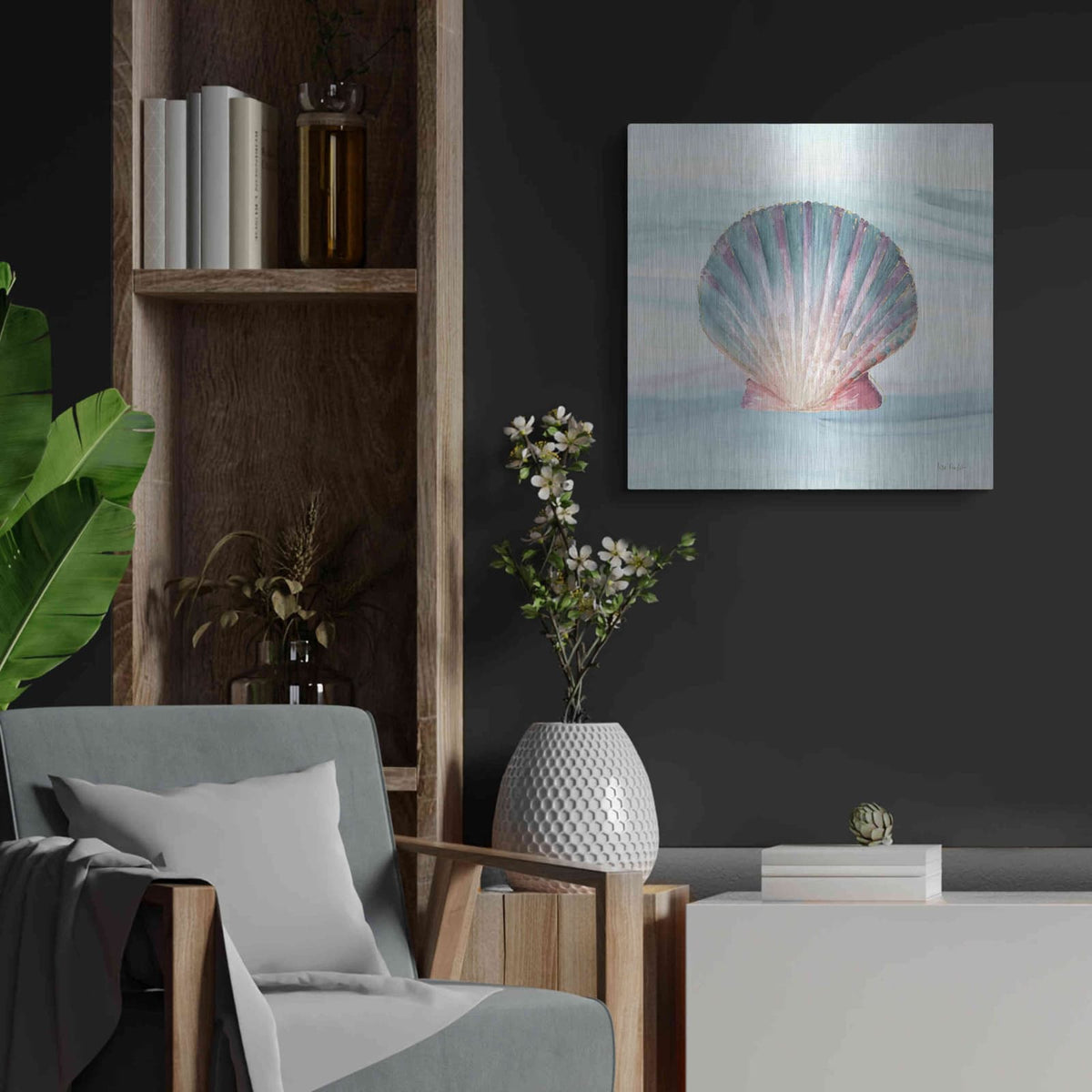 'Ocean Dream VI' by Lisa Audit – Metal Wall Art, 24x24 room view