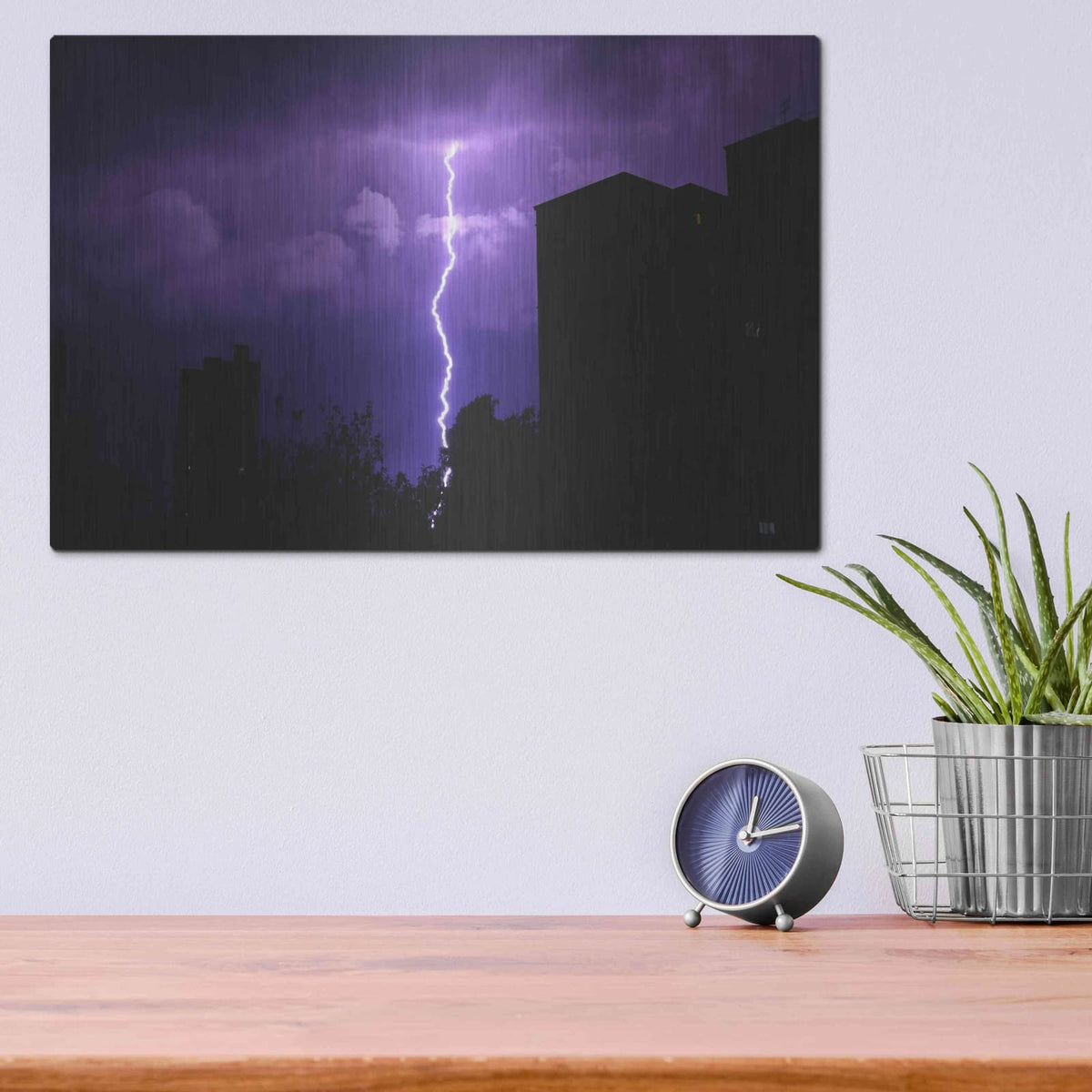 'Wisteria Sky' by NASA Space Photos – Metal Wall Art, 16x12 room view