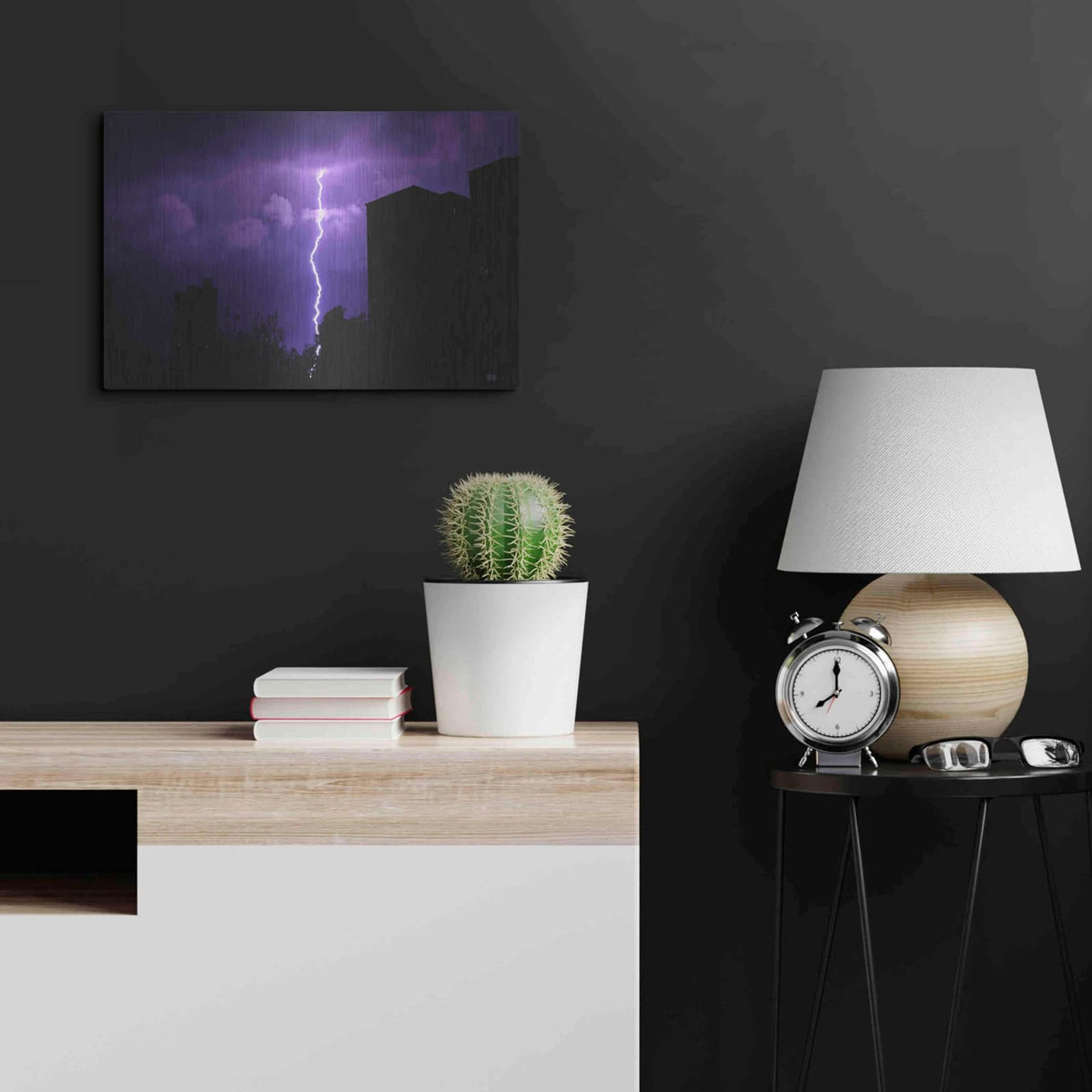 'Wisteria Sky' by NASA Space Photos – Metal Wall Art, 24x16 room view