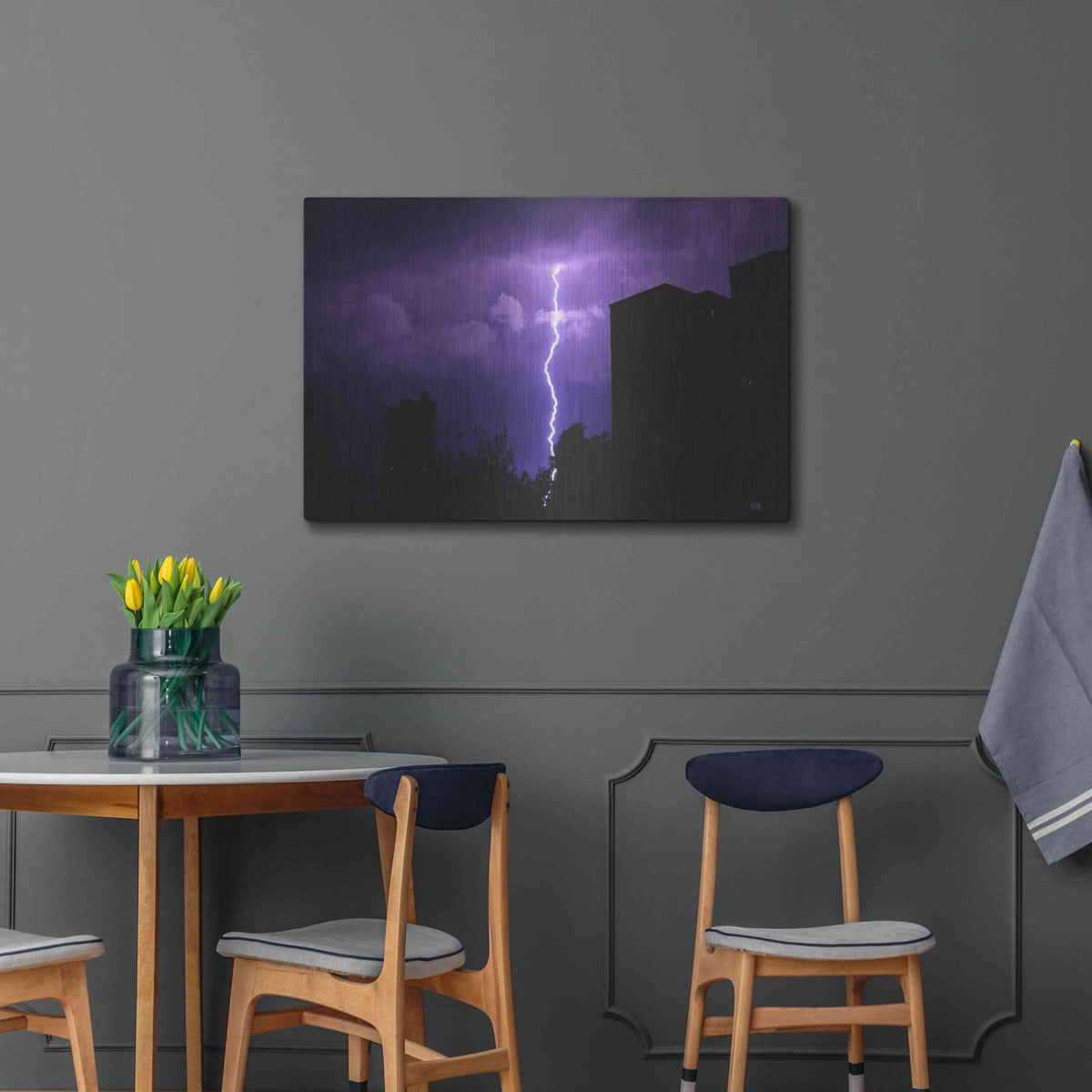 'Wisteria Sky' by NASA Space Photos – Metal Wall Art, 36x24 room view