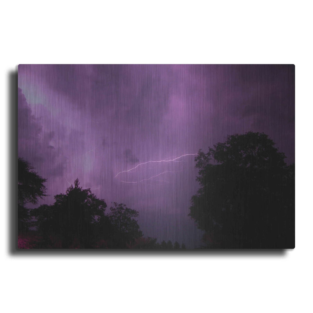 'Purpureus Lightning' by NASA Space Photos – Metal Wall Art