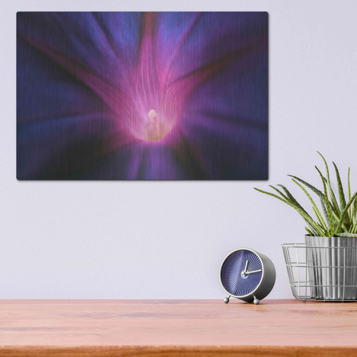 'Purple Pageantry Winds' by NASA Space Photos – Metal Wall Art, 16x12 room view