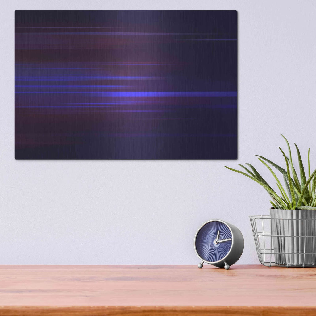 'Purple Magnetism' by NASA Space Photos – Metal Wall Art, 16x12 room view
