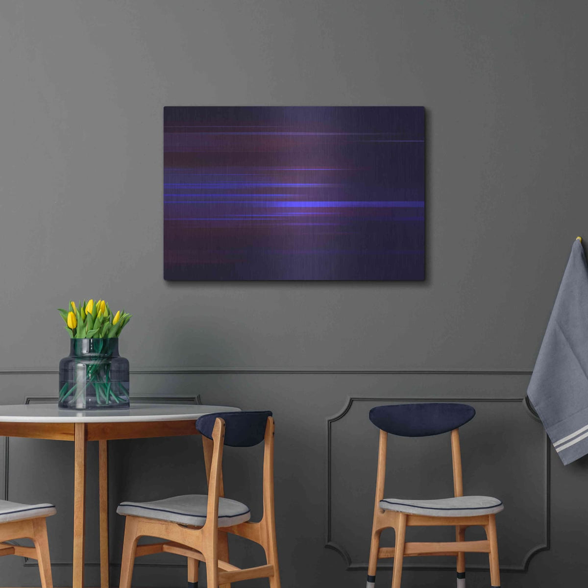 'Purple Magnetism' by NASA Space Photos – Metal Wall Art, 36x24 room view