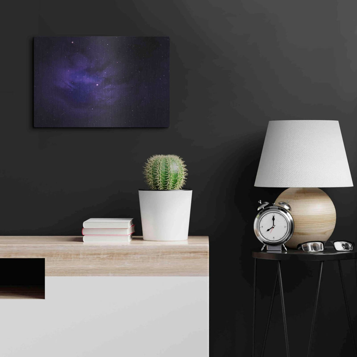 'Persian Indigo Night' by NASA Space Photos – Metal Wall Art, 24x16 room view