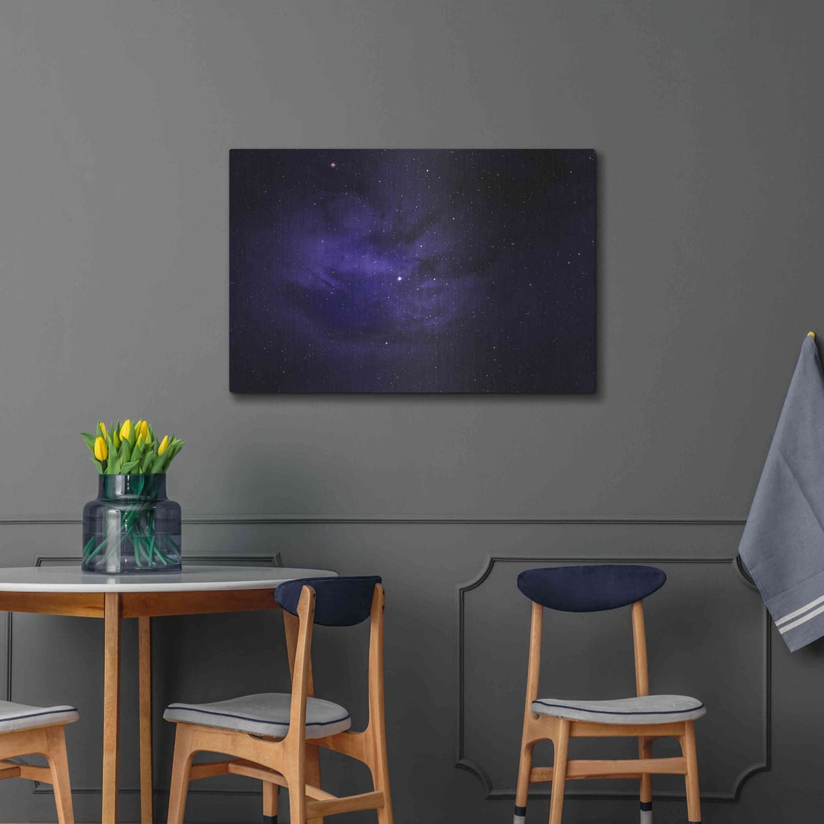 'Persian Indigo Night' by NASA Space Photos – Metal Wall Art, 36x24 room view