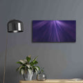 'Oceanic Moon Rays' by NASA Space Photos – Metal Wall Art, 24x12 room view