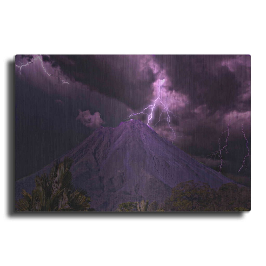 'Lilac Volcano' by NASA Space Photos – Metal Wall Art